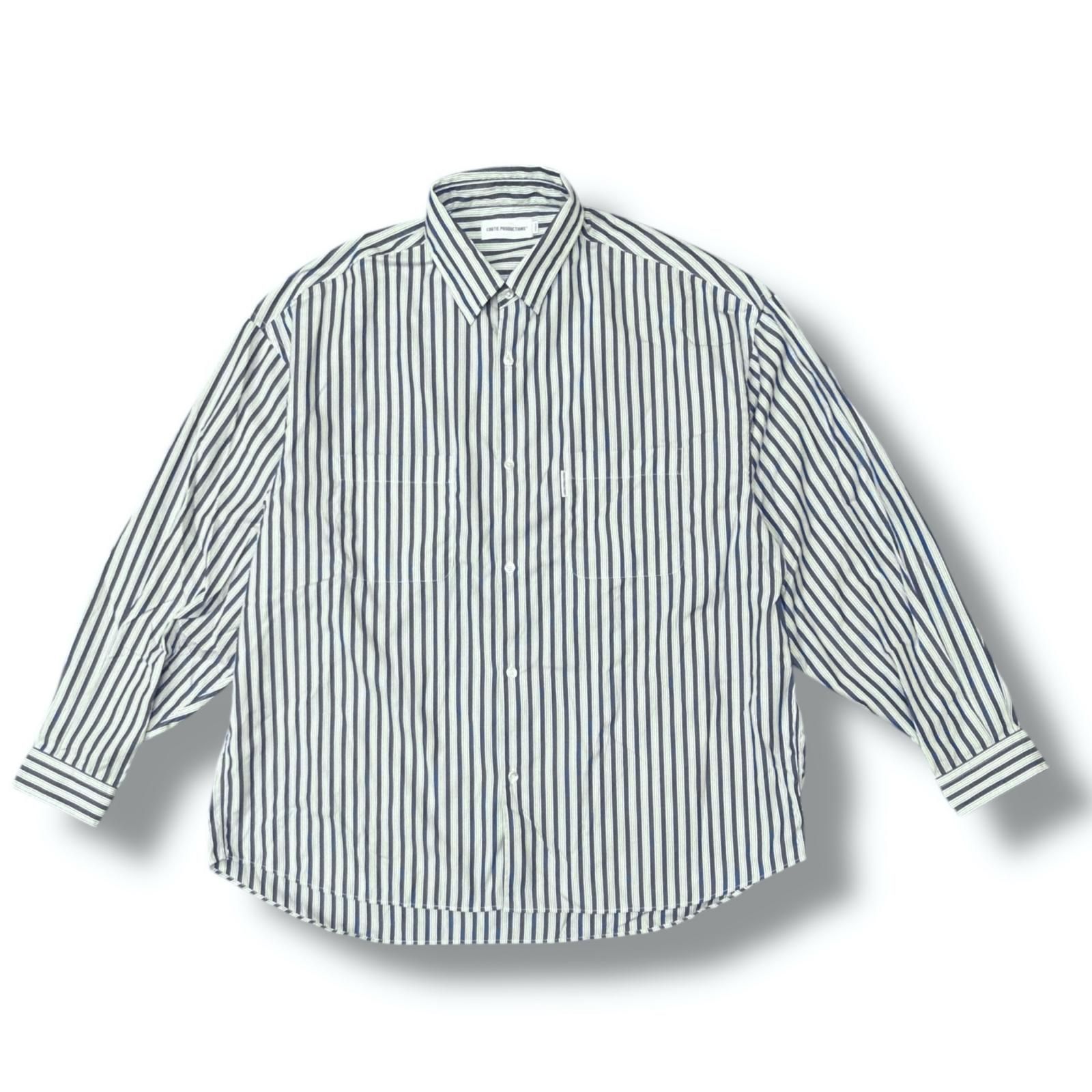 COOTIE 24 AW Stripe Broad L S Shirt ストライプブロードシャツ クーティープロダクションズ CTE A 405 ネイビー XL 3202 M