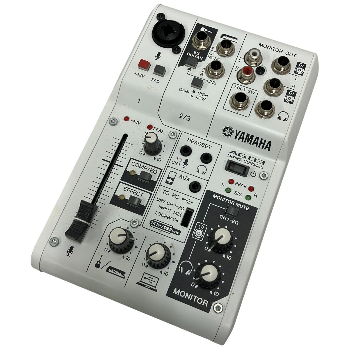 YAMAHA AG03 3チャンネル ウェブキャスティング ミキサー 音響機器