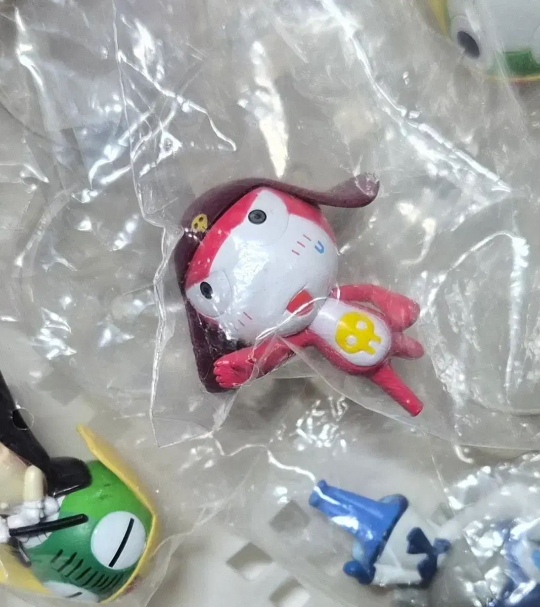 古典 カエル かわず 中佐 ケロロ ちび ギロロ キャラセル フィギュア