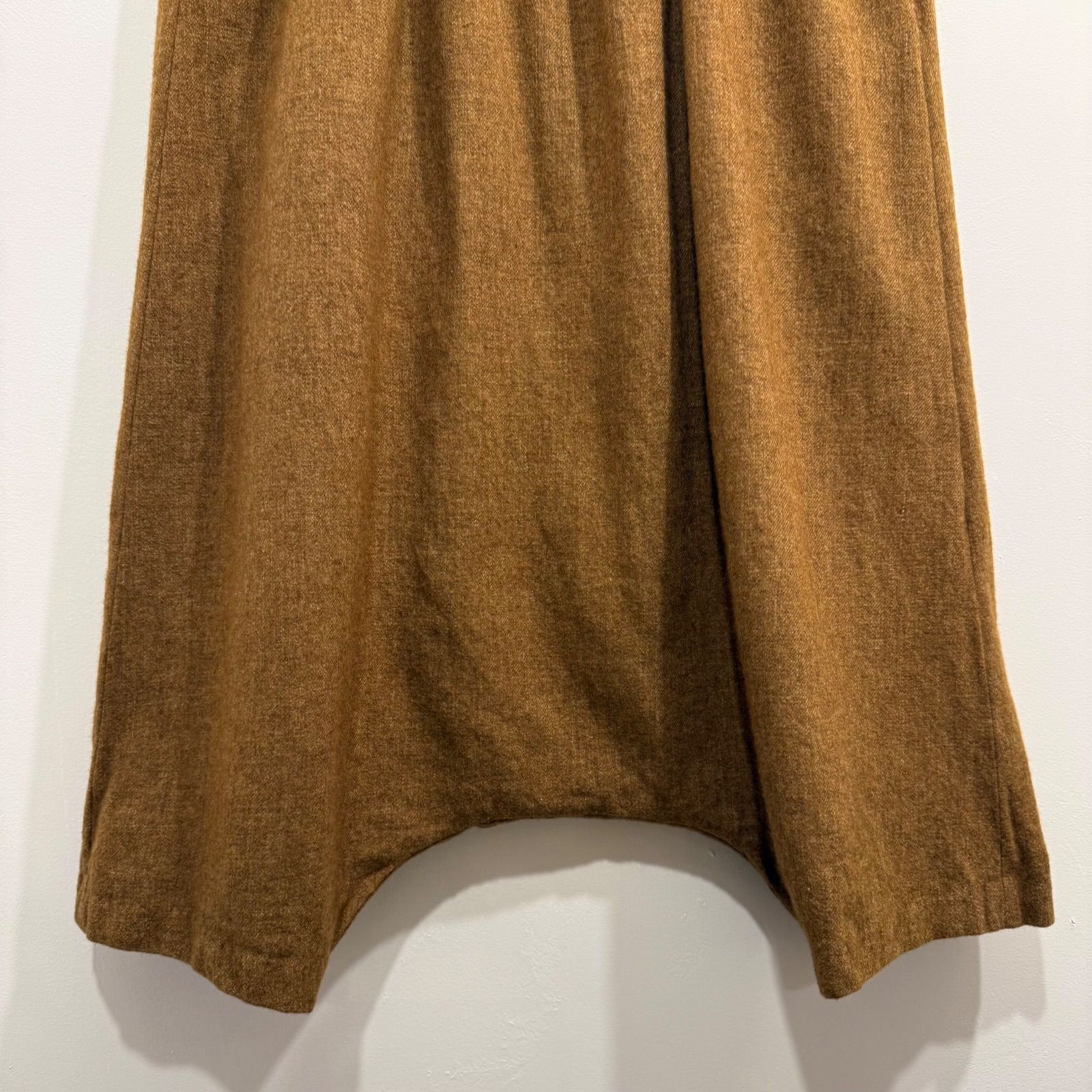 中川政七商店 ウール サルエルパンツ ベージュ ブラウン 日本製【送料