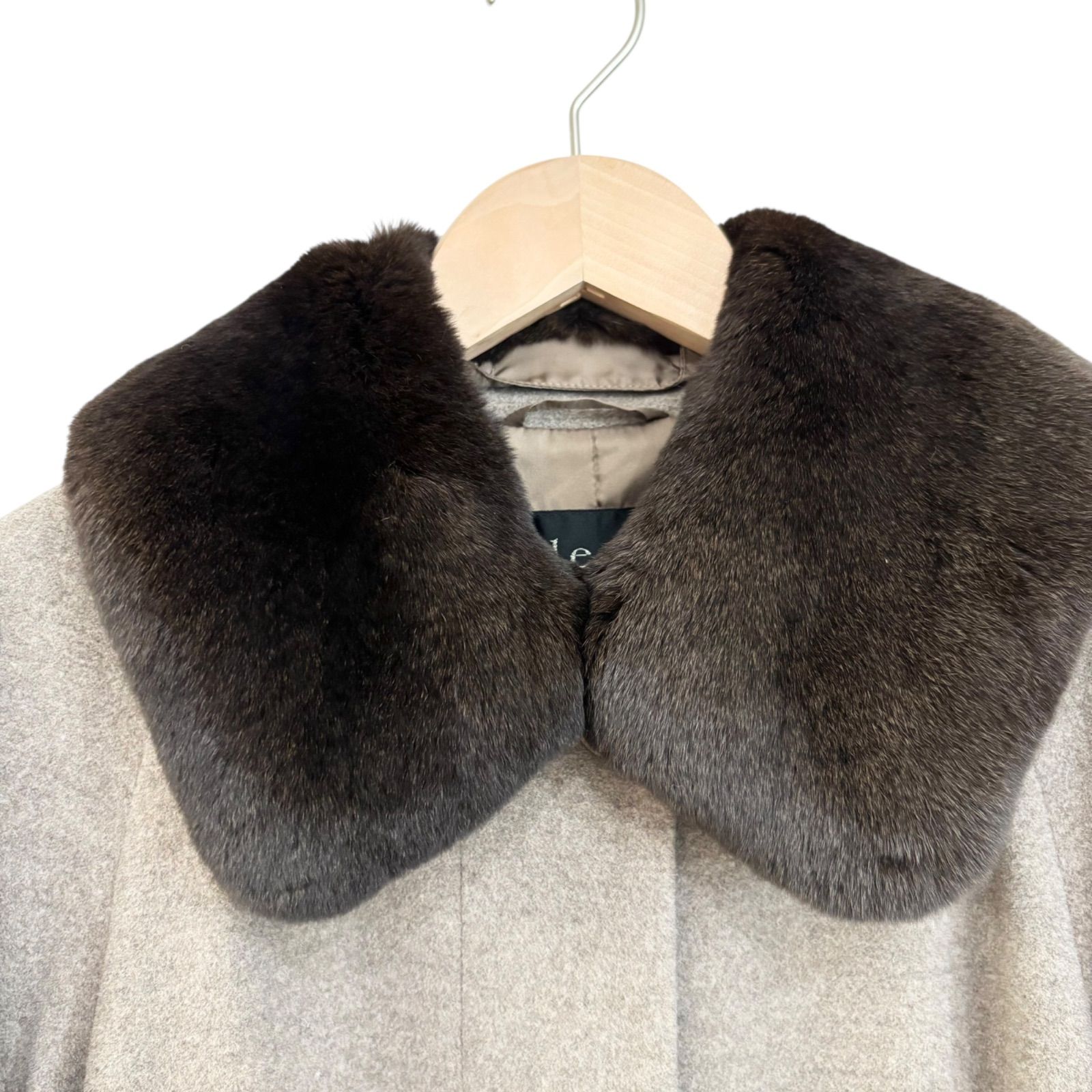 ZM1684 allegri アレグリ ウール アンゴラ ロングコート ラビット