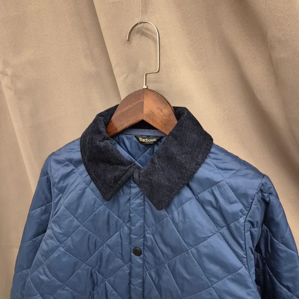 バブアー キッズ キルティング ジャケット ネイビー コーデュロイ カラ L 10 11