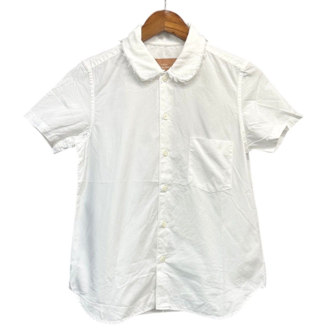美品 tricot COMME des GARÇONS 白半袖シャツ tricot COMME des GARCONS トリココムデギャルソン 90's ガーゼカラー