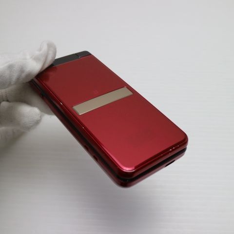 超 SHF 34 AQUOS K レッド本体 白ロム ガラケー au SHARP 07000 スマホケース 携帯電話本体 