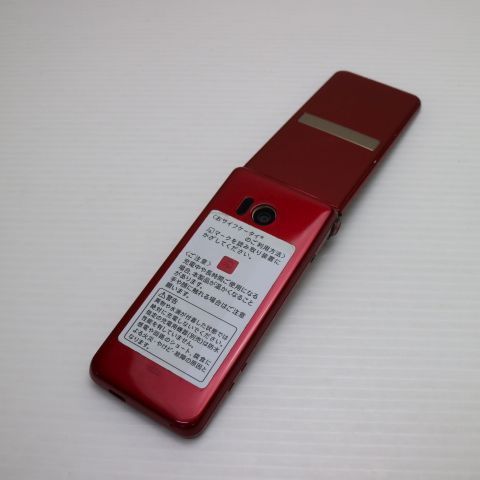 超 SHF 34 AQUOS K レッド本体 白ロム ガラケー au SHARP 07000
