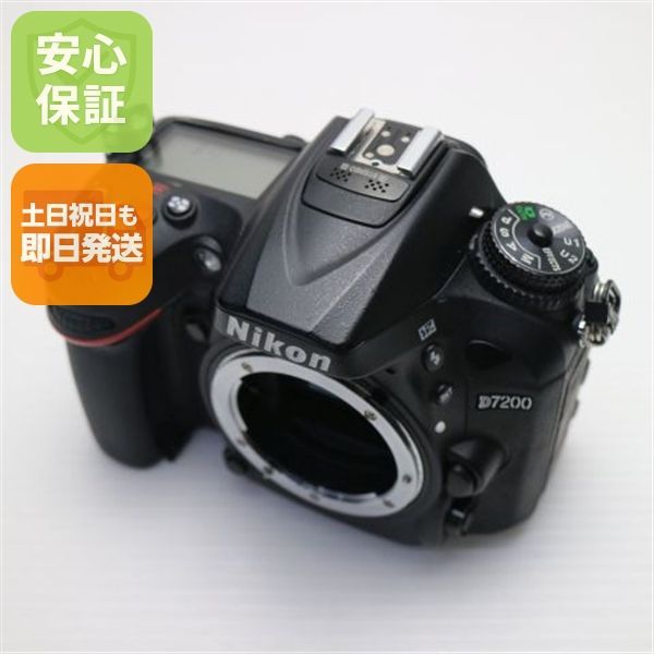 美品 D7200 ボディ ブラック 即日発送 一眼レフ Nikon 本体 土日祝発送