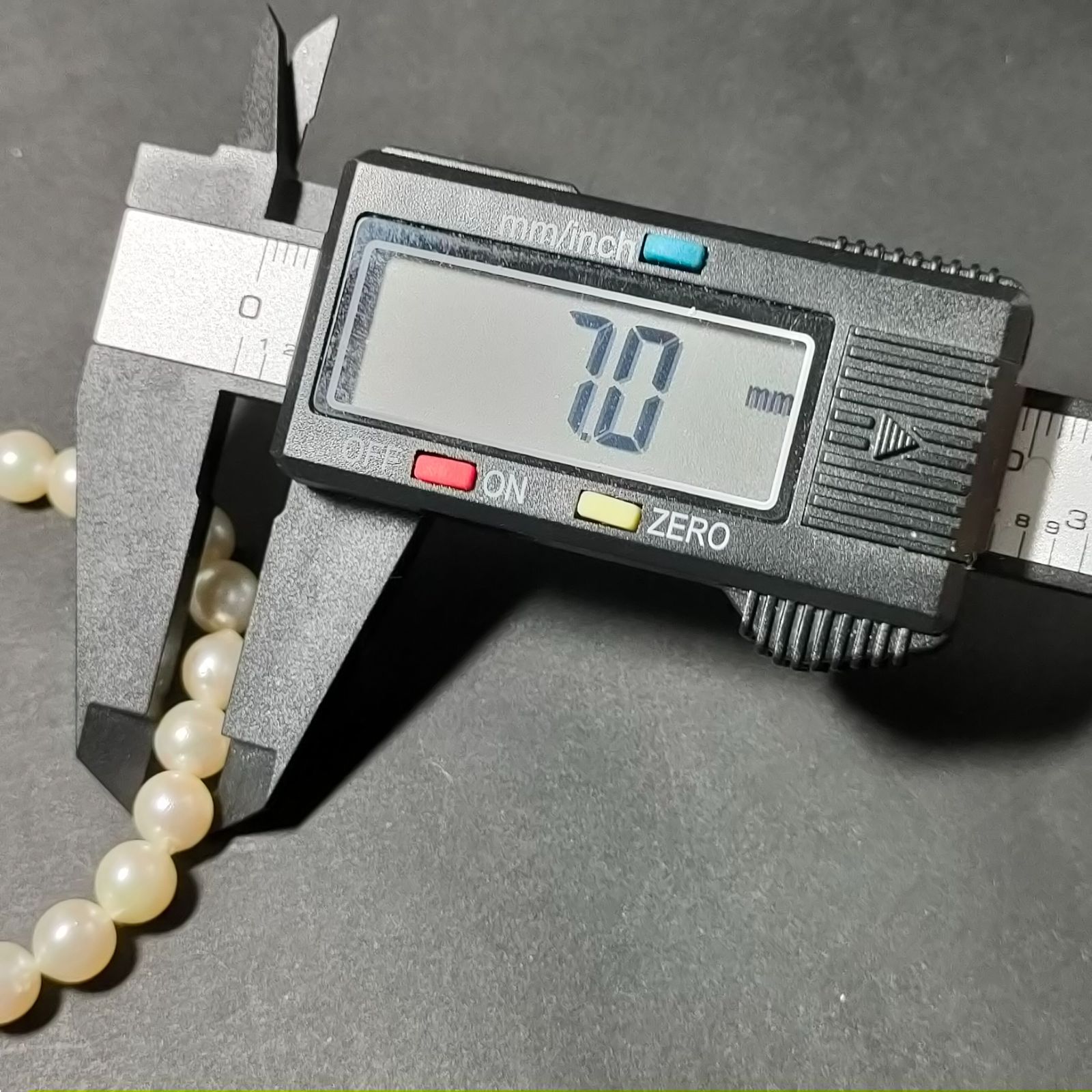 照り強】SV あこや真珠 パールネックレス 6.8〜7.0mm パールホワイト 