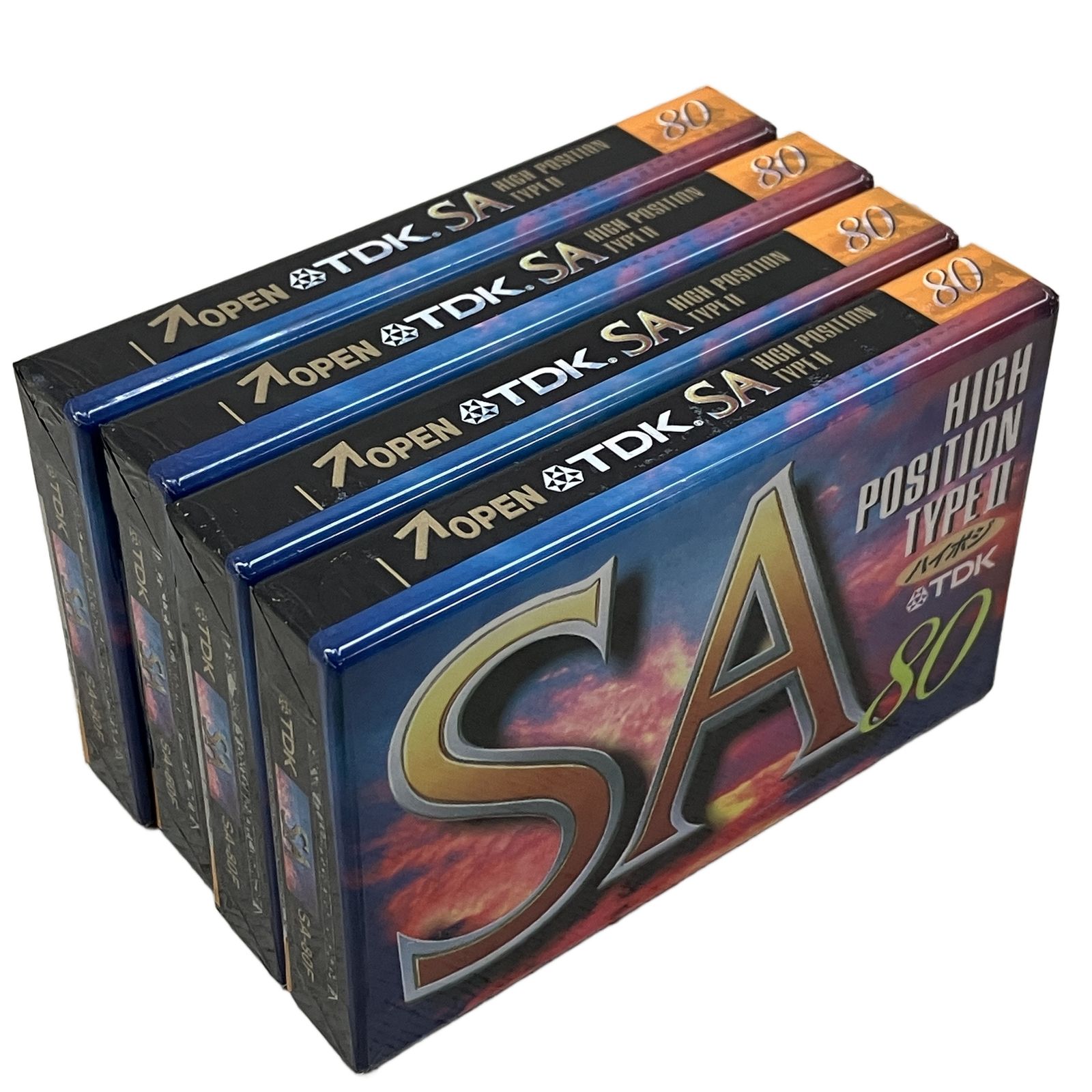 TDK SA HIGH TYPE II カセットテープ 4点セット