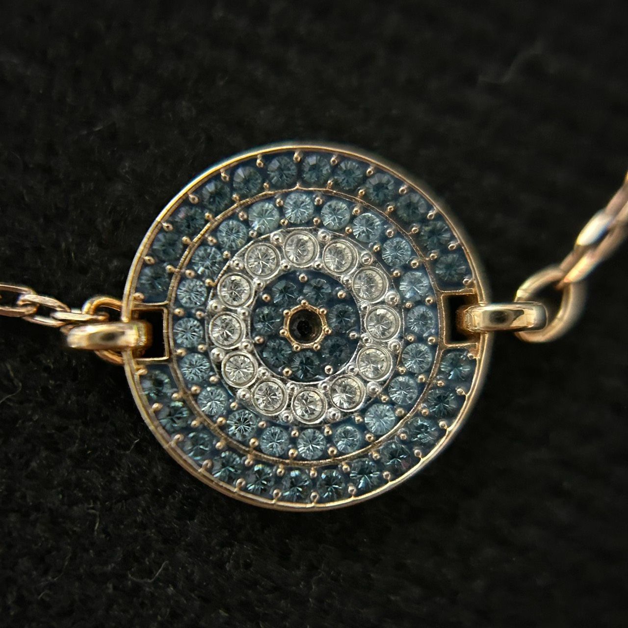 良品】SWAROVSKI スワロフスキー イーブルアイ ブレスレット ゴールド