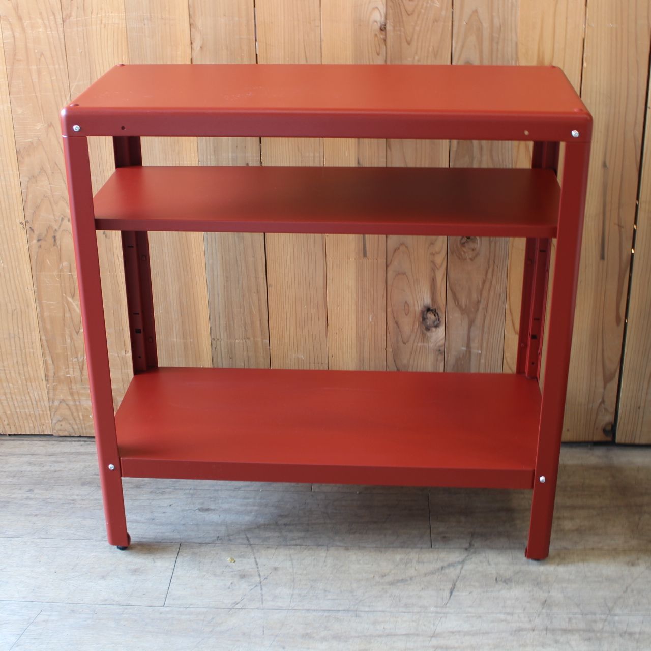 IKEA廃盤 KOLBJÖRN赤いスチール製3段ラック IKEA廃盤 KOLBJÖRN赤いスチール製3段ラック - メルカリ