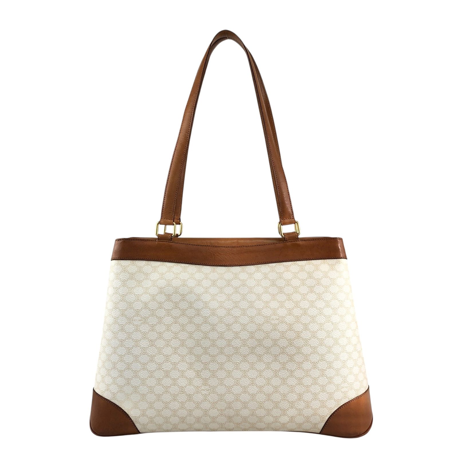 本物 オールドセリーヌ ハンドバッグ レディース マカダム 白 ブラゾン マーク 本物 オールドセリーヌ ハンドバッグ レディース マカダム 白 ブラゾン