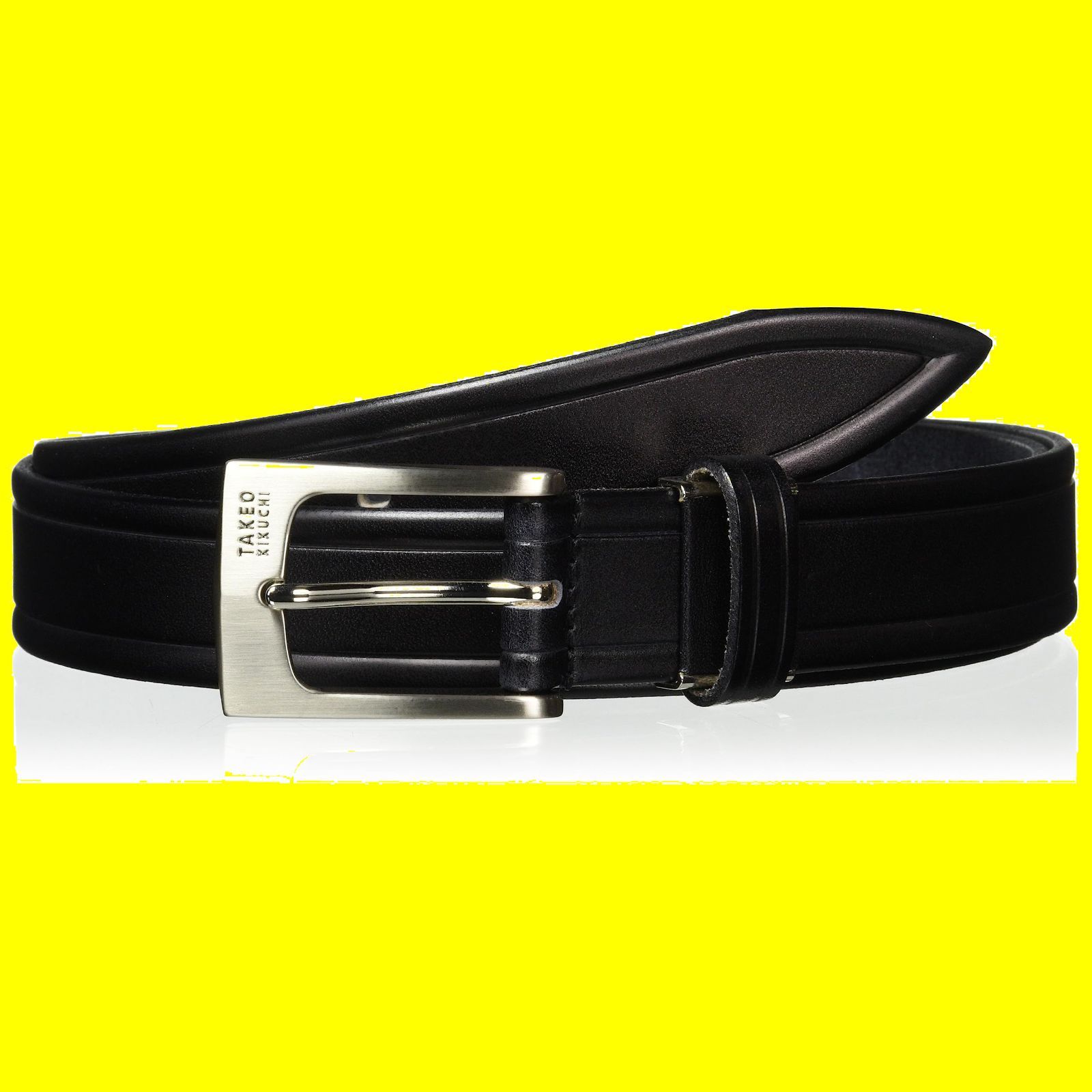ベルト一枚革ベルトメンズ KIKUCHI タケオキクチ TAKEO