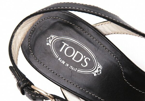 トッズTOD'S ベルトデザインレザーパンプス 黒37(24位)