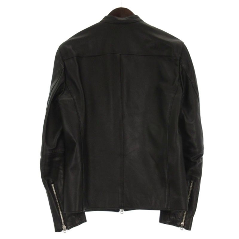 リドム シングルライダース 黒 サイズM LIDNM リドム ラムレザー