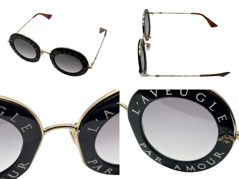 新品未使用 GUCCI グッチ L'AVEUGLE PARAMOUR サングラス ラウンド