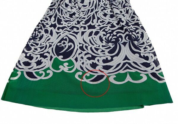 ヴィヴィアンタムVIVIENNE TAM ナイロン総柄パワーネットスカート 紺白