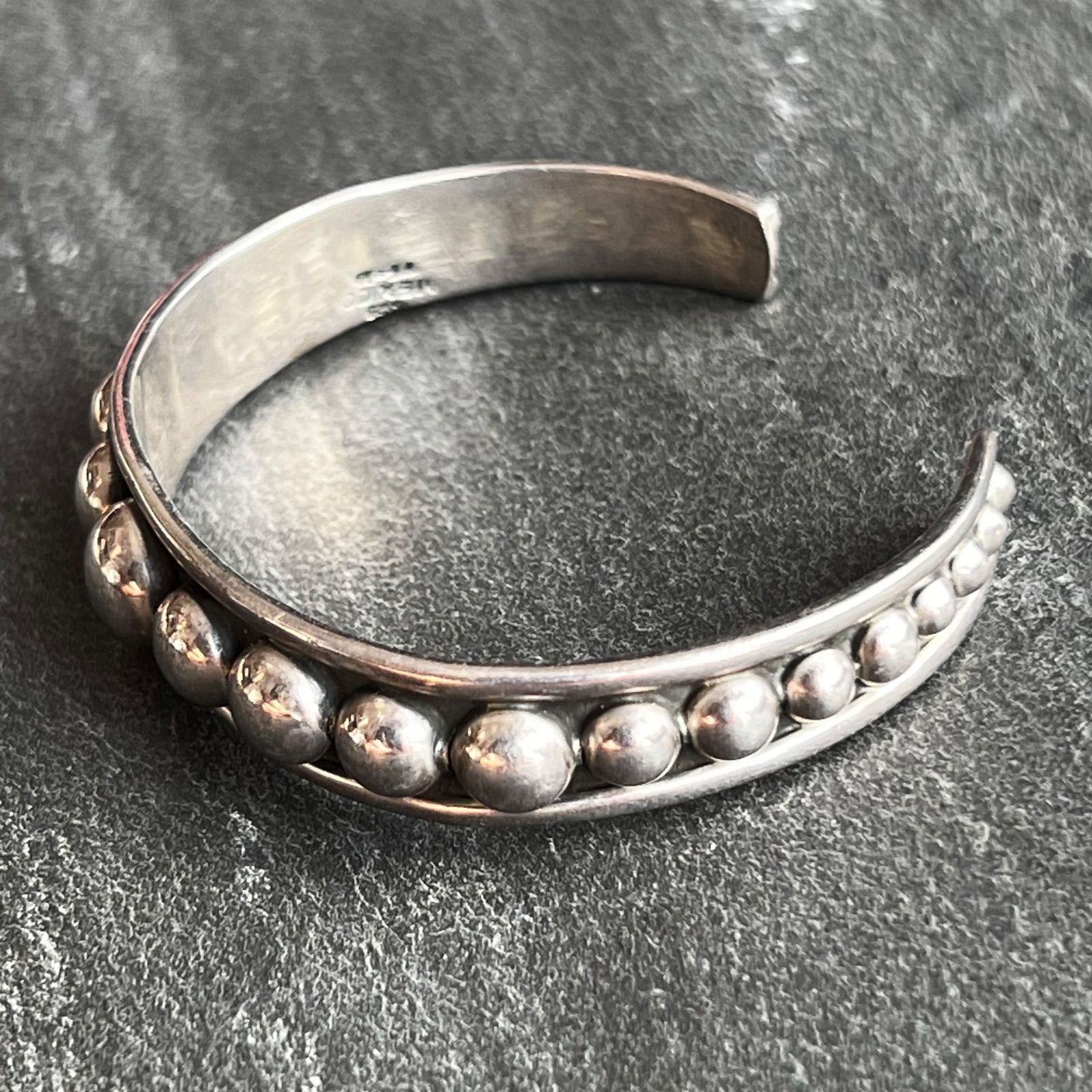 Silver925 バングル ヴィンテージ Mexico MEXICO STERLING SILVER925 シルバー925 ビーズデザイン バングル