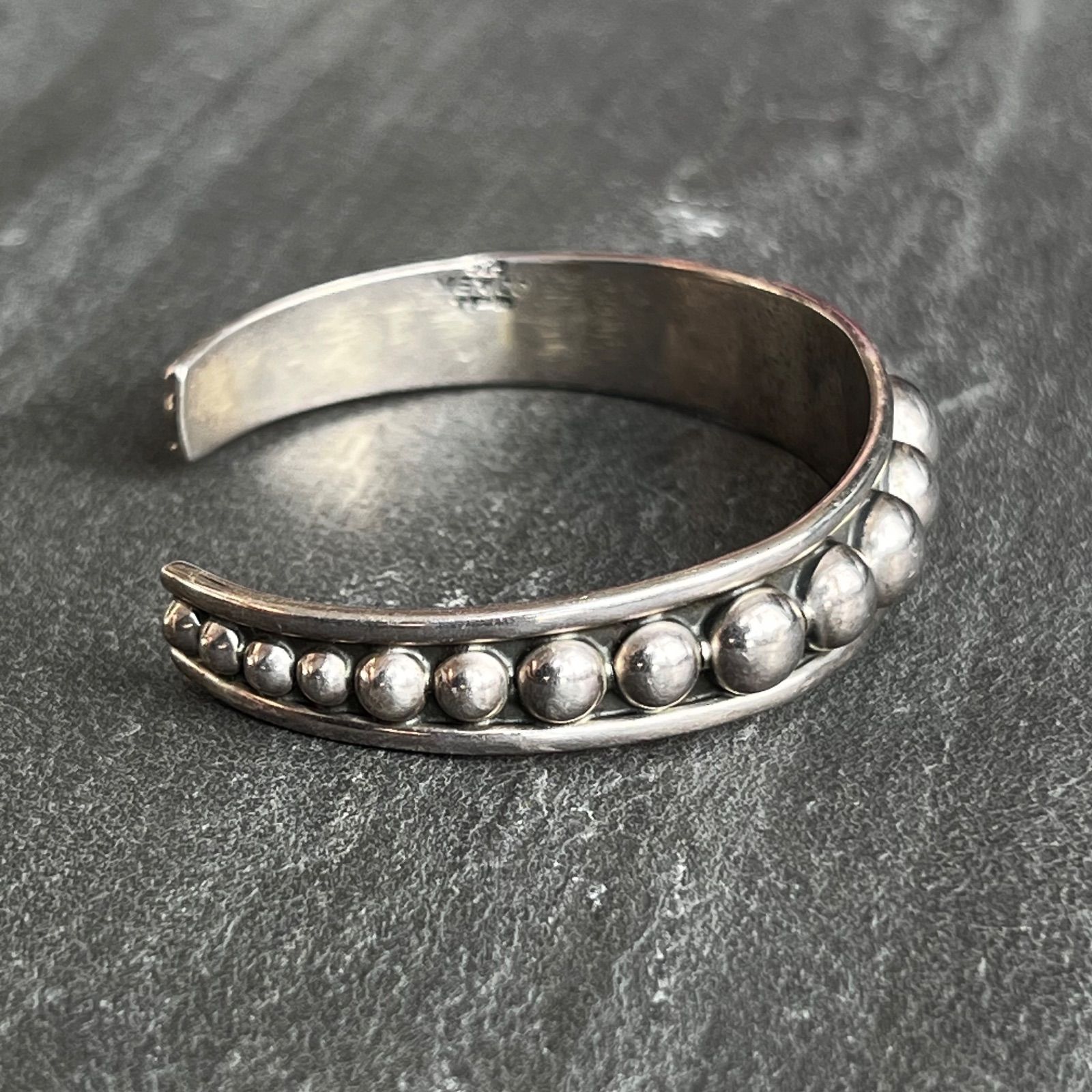 MEXICO STERLING SILVER925 シルバー925 ビーズデザイン バングル