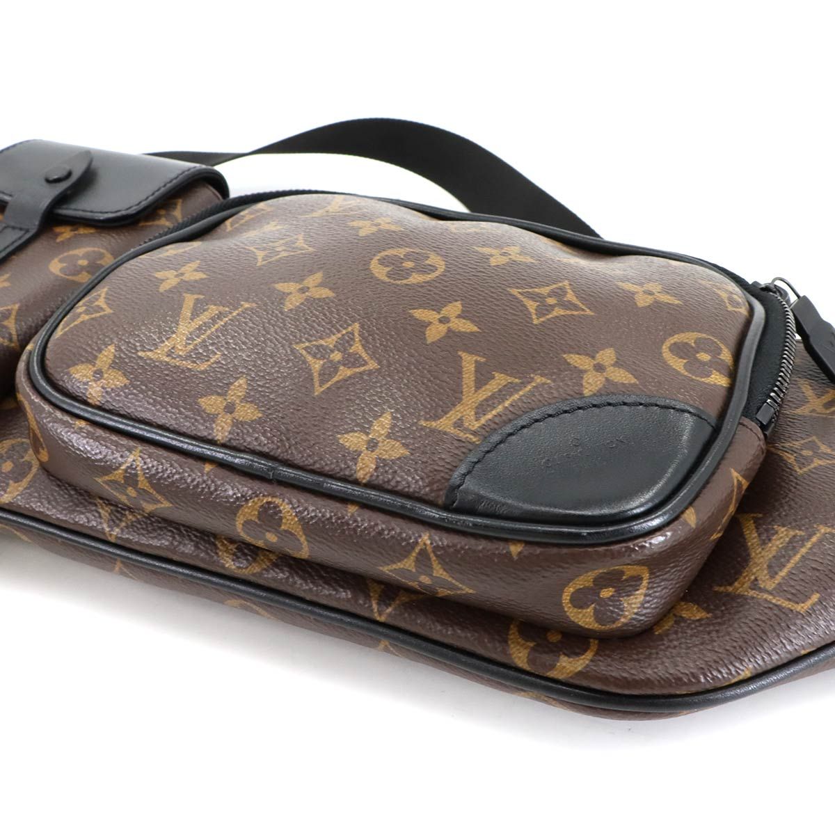 未使用　LOUIS VUITTON クリストファー　バムバッグ　マカサー　LV 新品同様 ルイ ヴィトン LOUIS VUITTON モノグラム マカサー