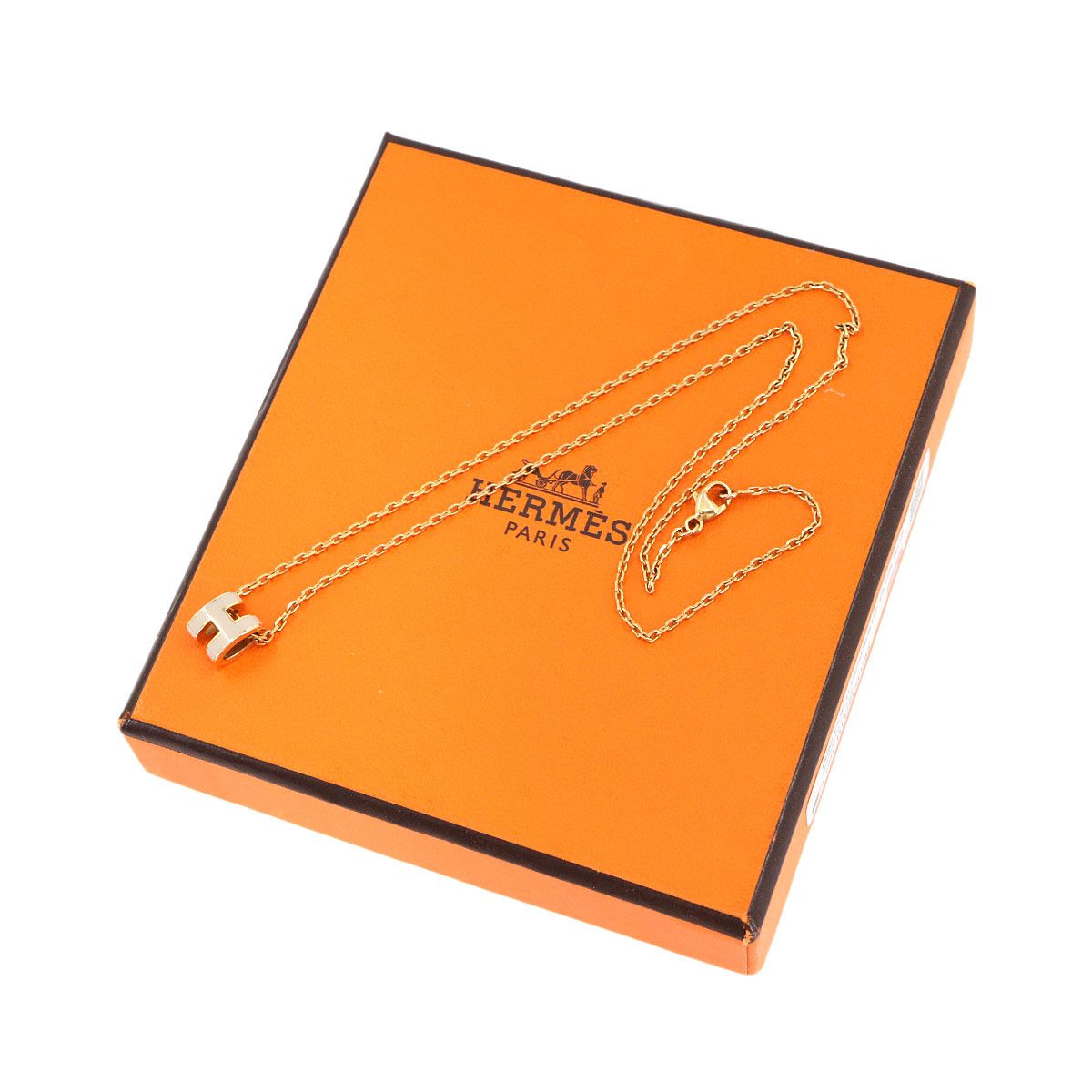 未使用 展示品 エルメス HERMES ミニ ポップアッシュ H ネックレス