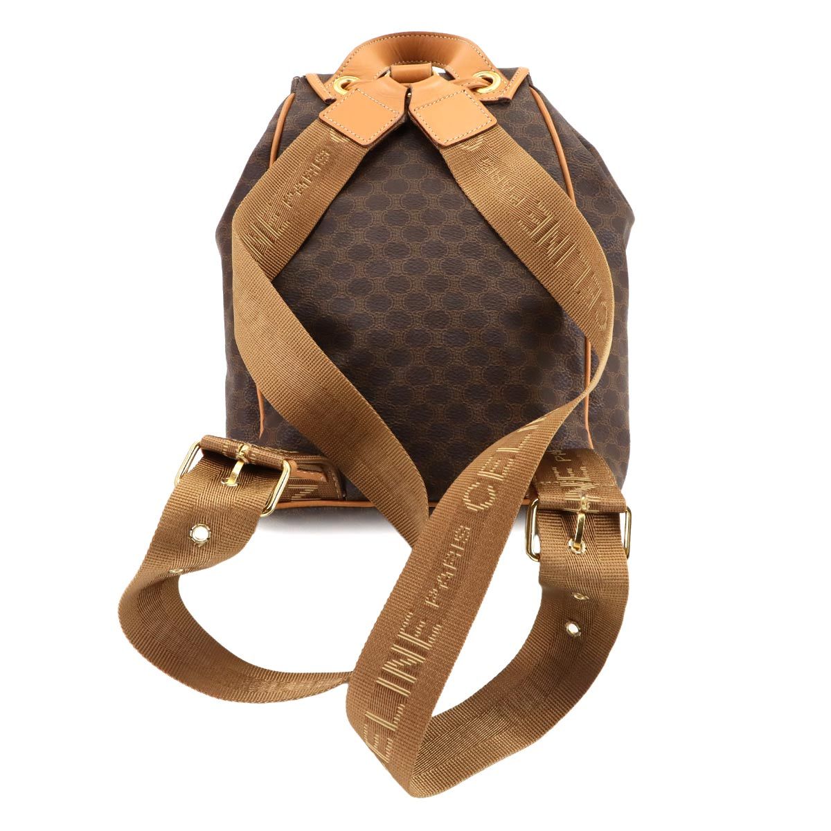 美品 セリーヌ CELINE マカダム バックパック リュックサック PVC