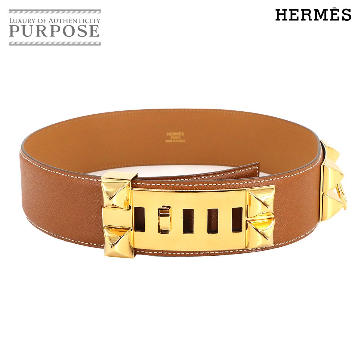 新品同様 エルメス HERMES コリエドシアン メドール ベルト クシュベル