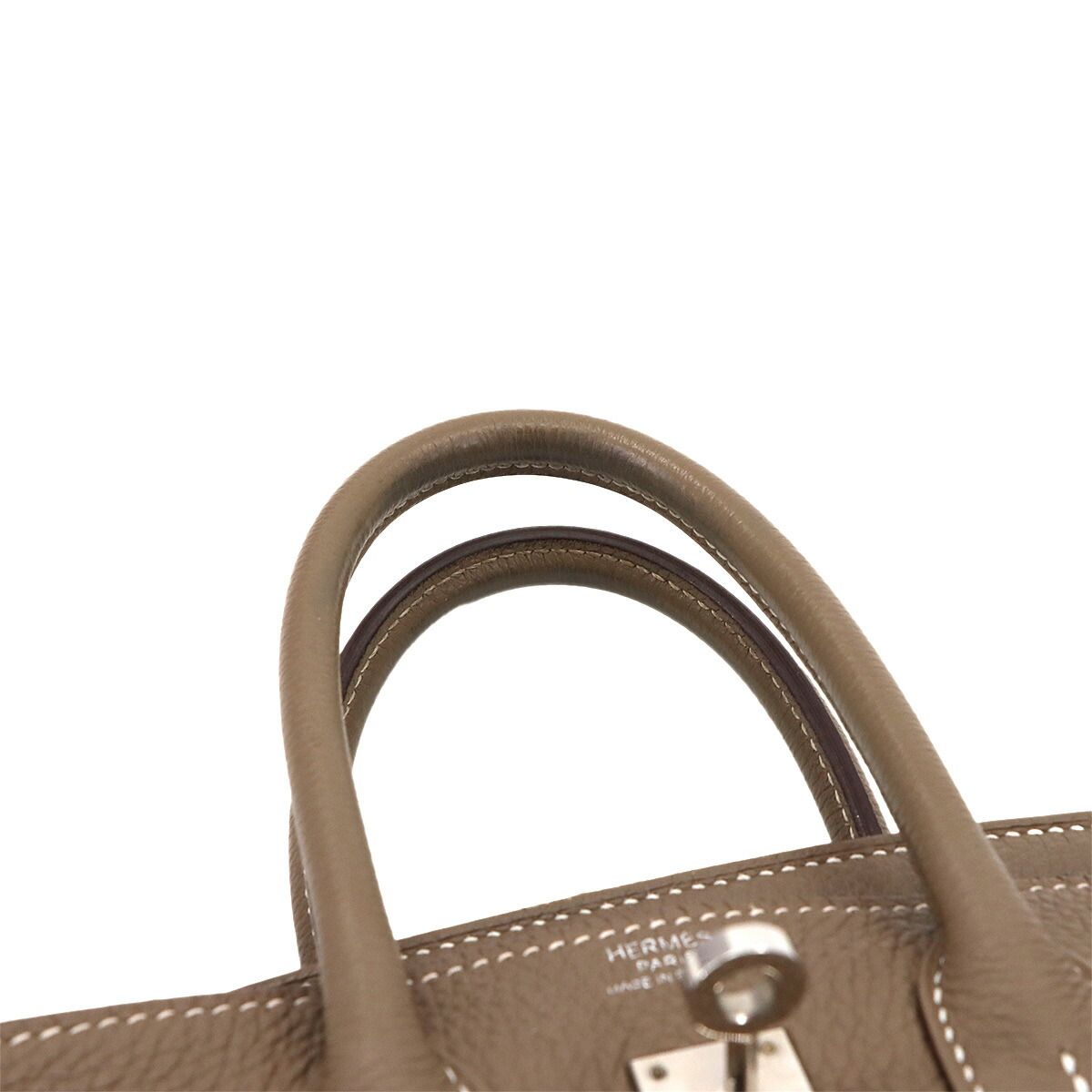 エルメス HERMES バーキン25 トゴ エトゥープ ハンド バッグ Z刻印