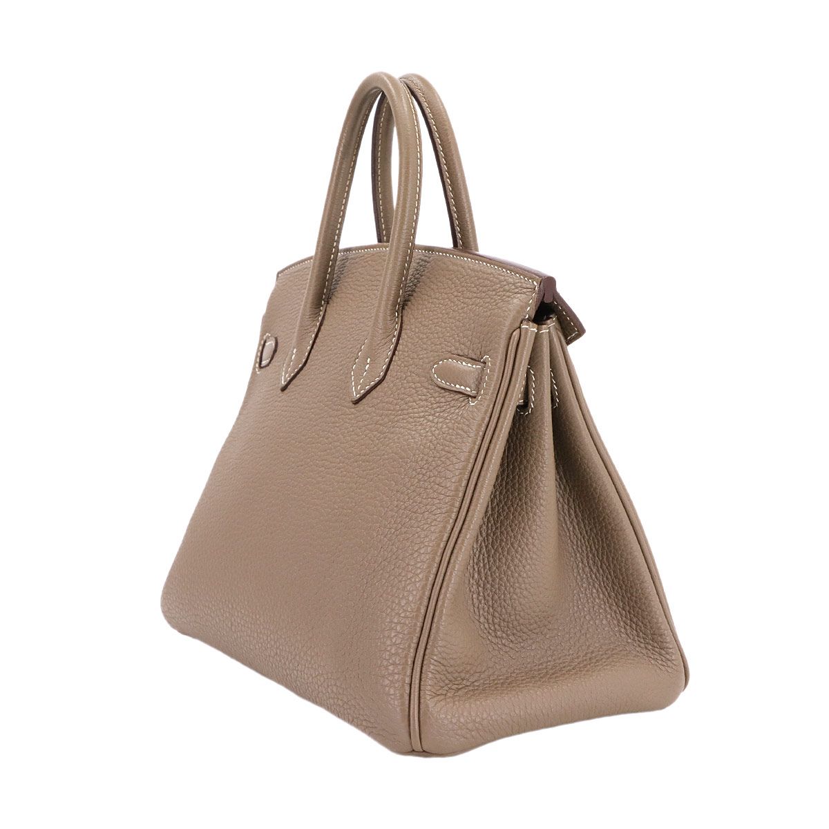 エルメス HERMES バーキン25 トゴ エトゥープ ハンド バッグ Z刻印
