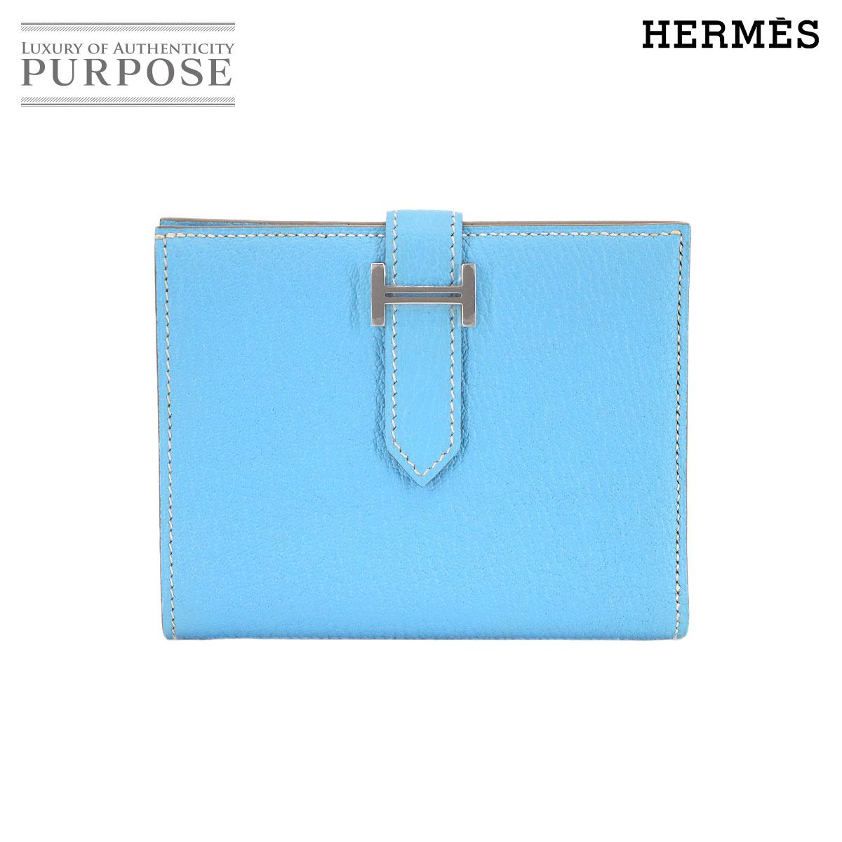 未使用 展示品 エルメス HERMES ベアン コンパクト 二つ折り 財布