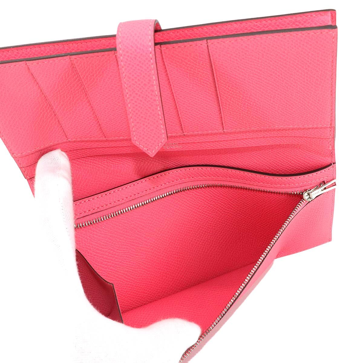 未使用 展示品 エルメス HERMES ベアンスフレ 二つ折り 長財布