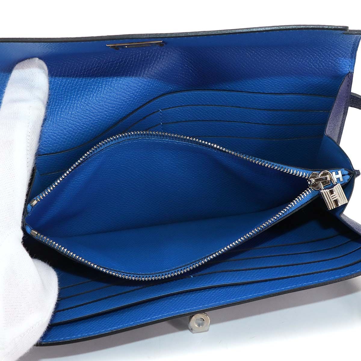 未使用 展示品 エルメス HERMES ケリーウォレット 二つ折り 長財布