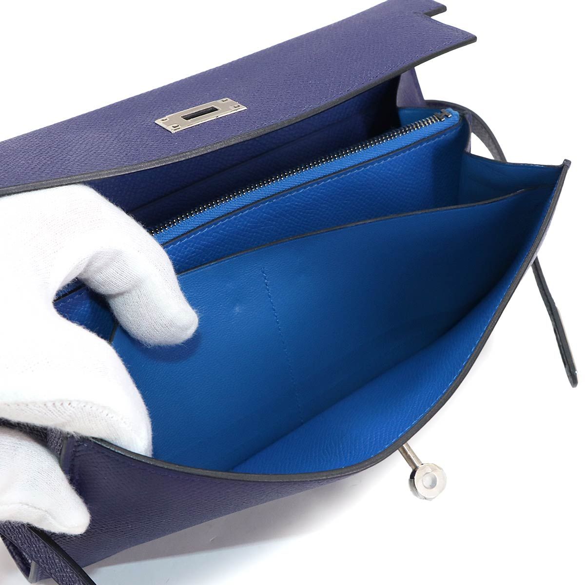 未使用 展示品 エルメス HERMES ケリーウォレット 二つ折り 長財布