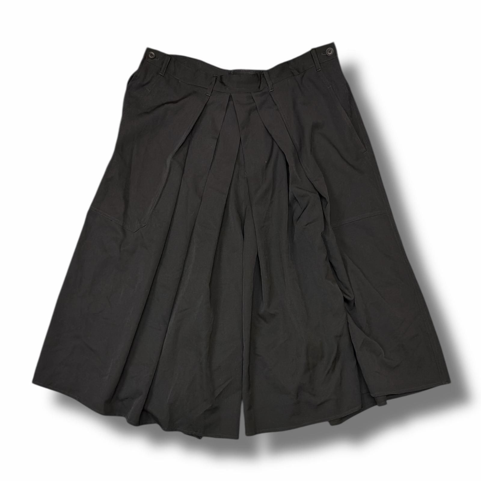参考上代121000円 Yohji Yamamoto WOOL GABARDINE HAKAMA PANTS ウール