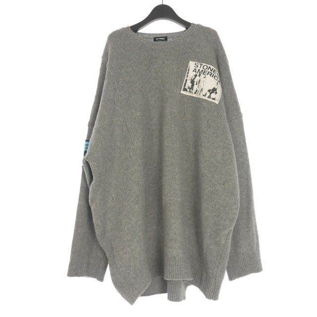 ラフシモンズ raf simons オーバサイズニット セーター M RAF SIMONS（ラフ シモンズ） 19AW CROPPED OVERSIZED RS SWEATER RS