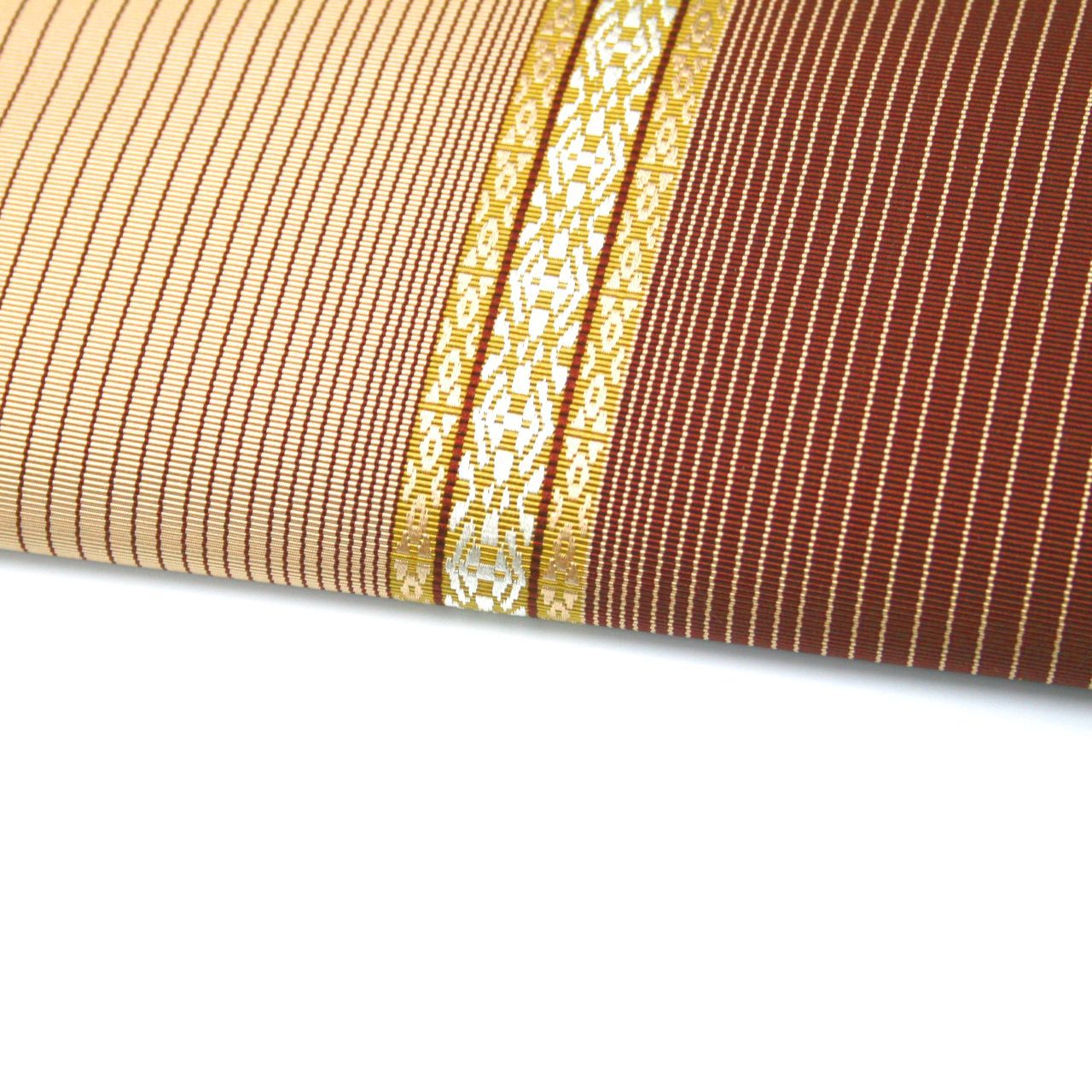 新品 全通 本場筑前 博多織 未仕立て品 名古屋帯 八寸 反物 正絹 日本