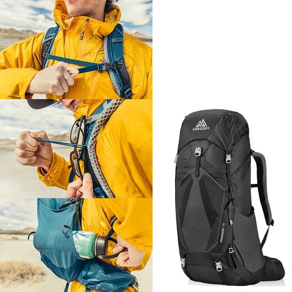 ほぼ未使用 グレゴリー パラゴン48 バサルトブラック MD/LG グレゴリー パラゴン48 バサルトブラック GREGORY PARAGON 48 MD/LG