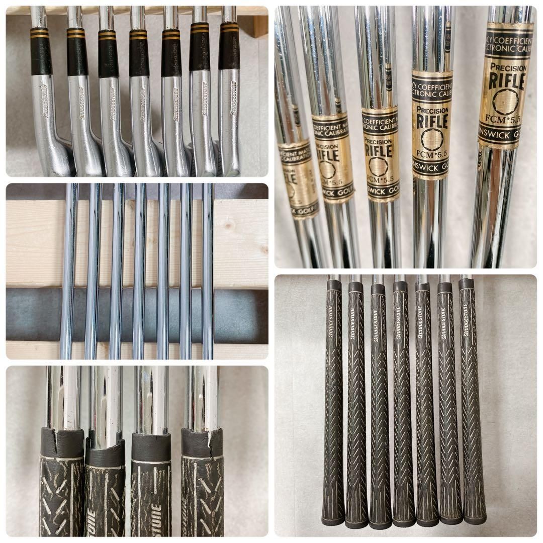 V545 ブリジストン メンズ ゴルフセット キャディバッグ 黒 赤 美品