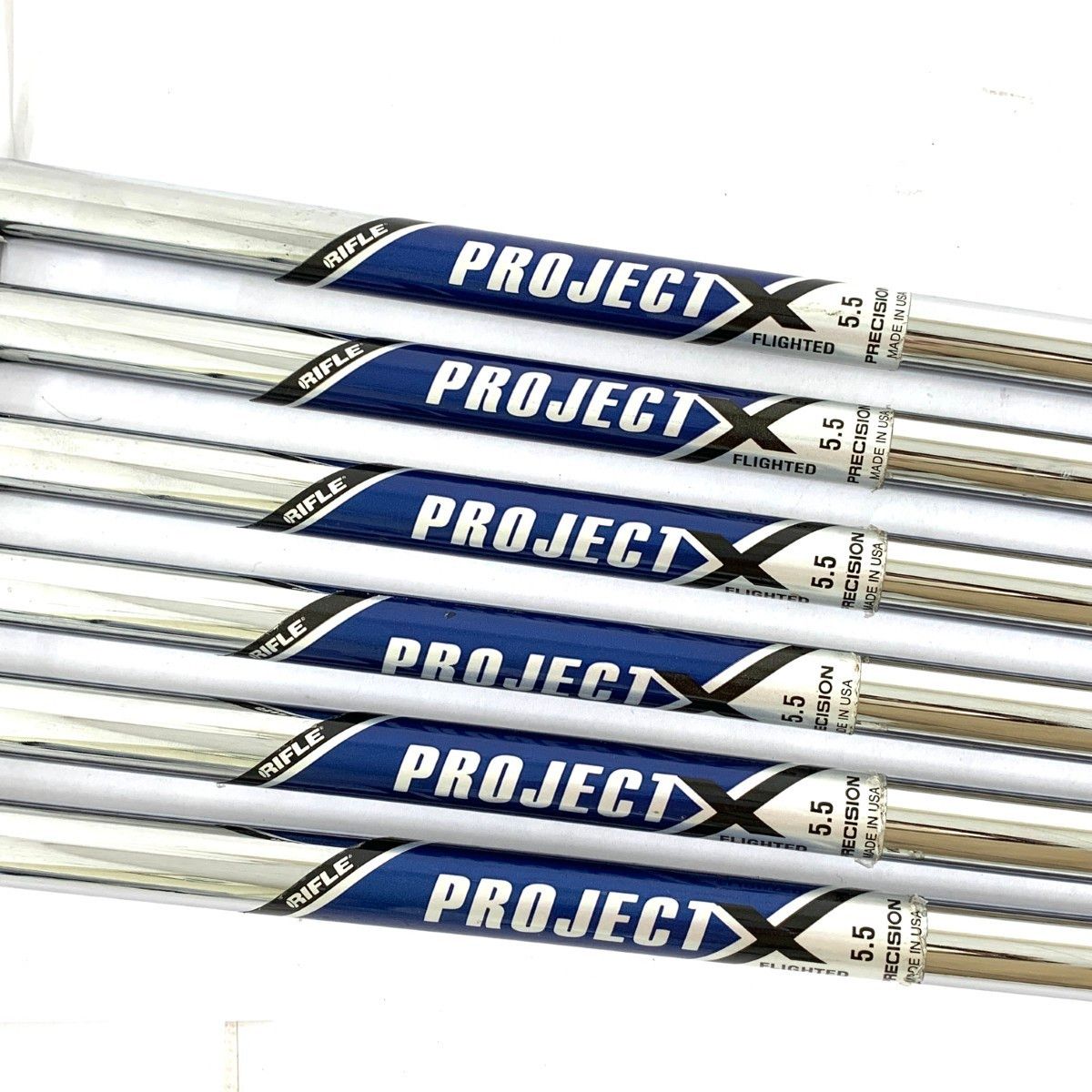 PROJECT X 5.5 スチールシャフト 6本セット ゴルフ プロジェクトX 5.5
