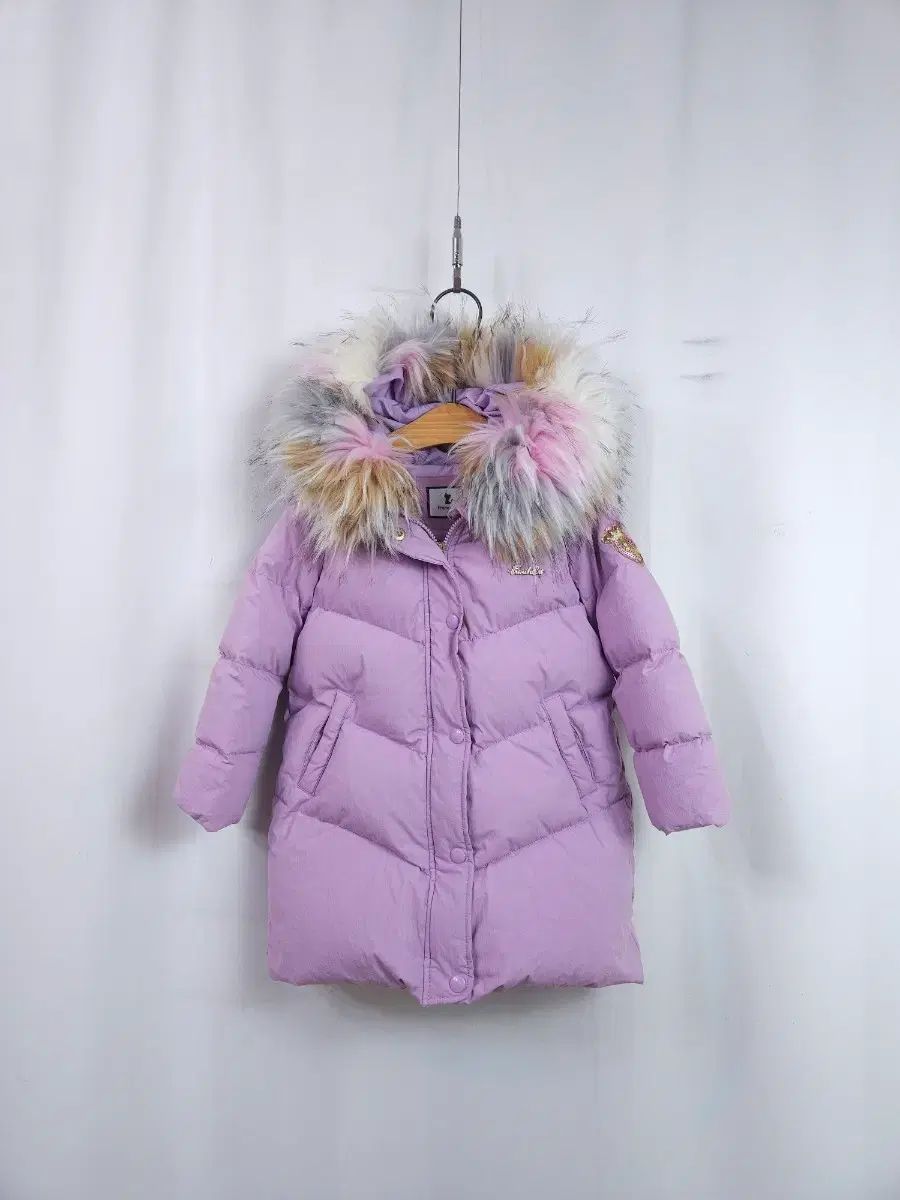フレンチキャット PURPLE ロング ダウン アウター 110