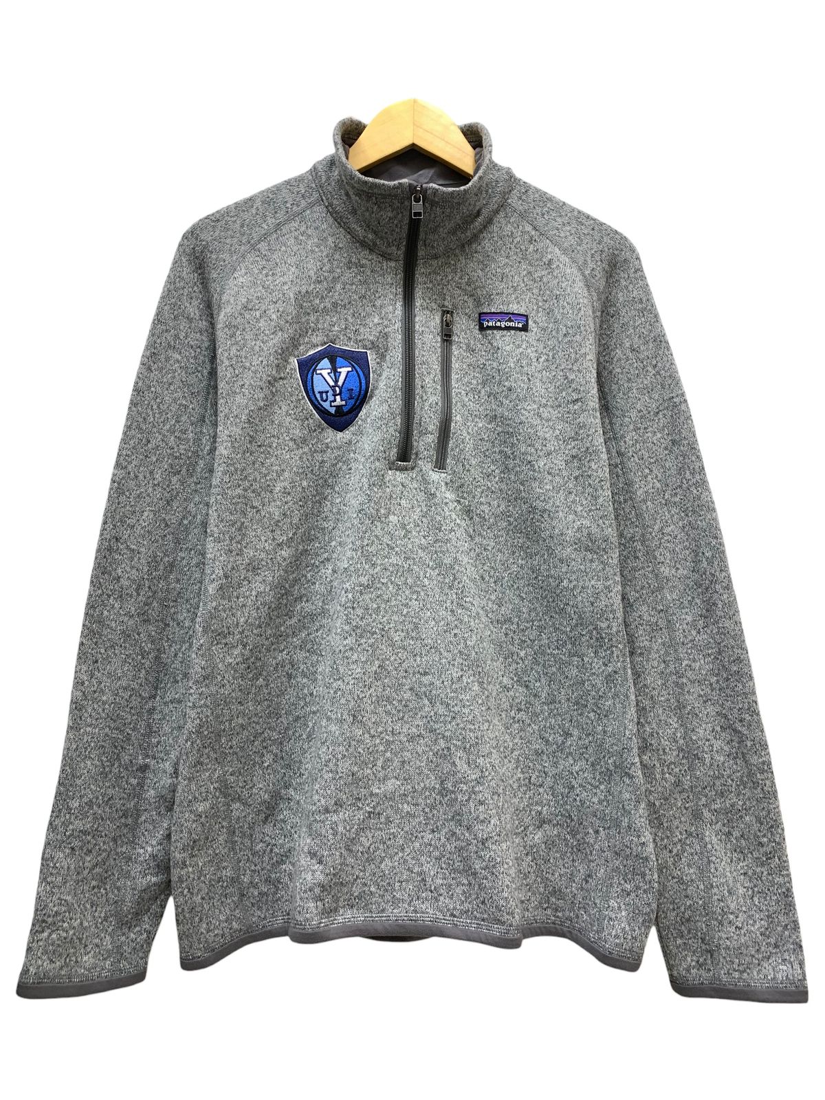 patagonia パタゴニア Better Sweater ベターセーター フリースプルオーバー ハーフジップ 19年製 ワッペン M グレー メンズ 036