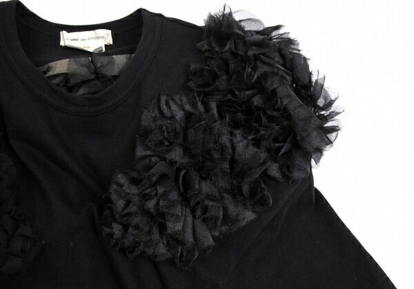 コムデギャルソンCOMME des GARCONS フリル格子切替デザインTシャツ