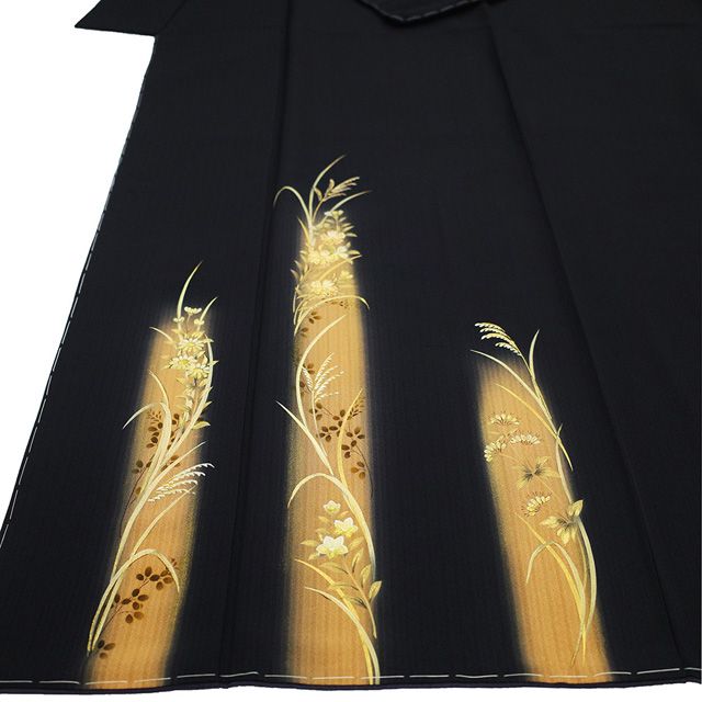 新古品】 訪問着 着物 フォーマル 未使用 正絹 袷 金彩加工 金駒刺繍