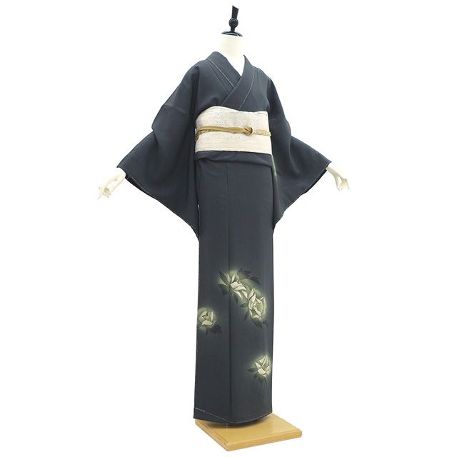 カッコイイ粋な作家物銀通し訪問着セット（新品未使用） NISHIORI JAPAN STYLE 訪問着 レンタル商品 着物レンタル商品 貸衣装