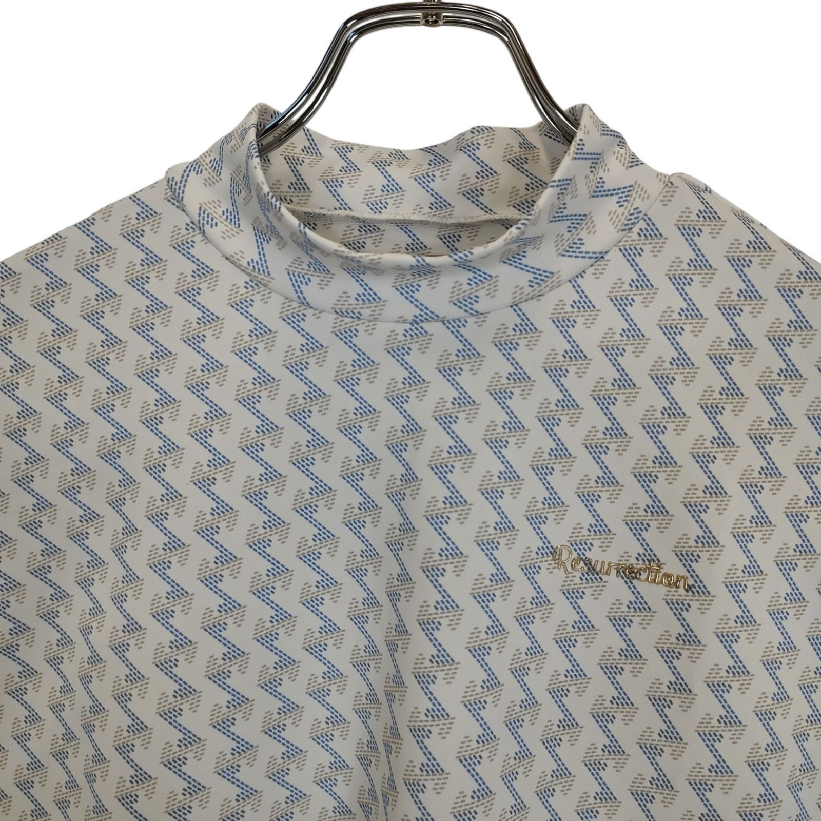 Resurrection レザレクション ゴルフ GMプリント 半袖 モックネック T