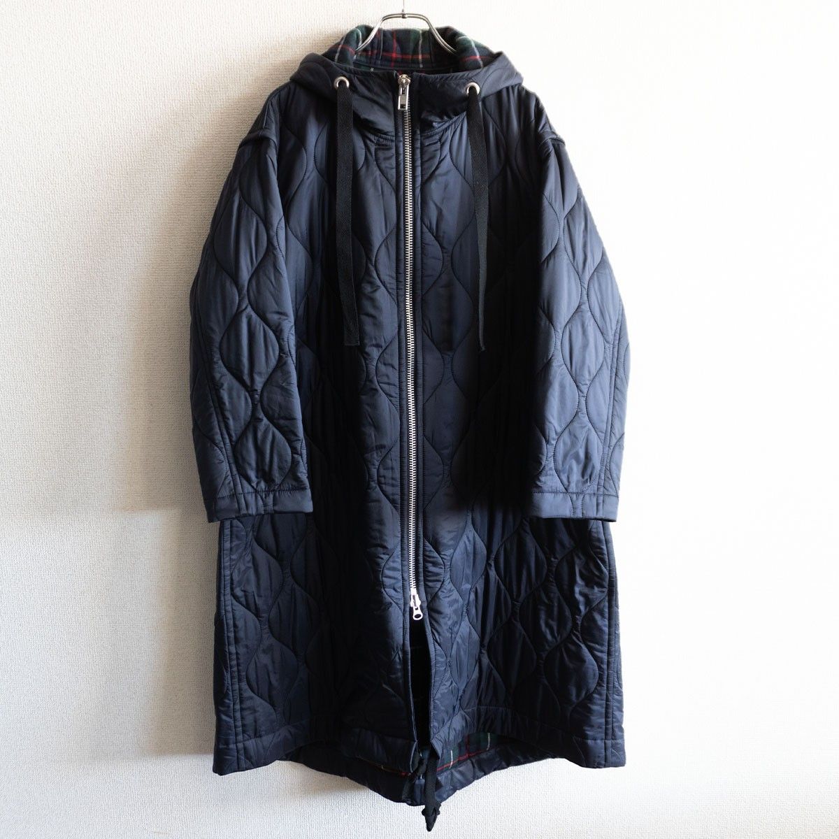 極美品】tricot COMME des GARCONS 【フーデット キルティングコート