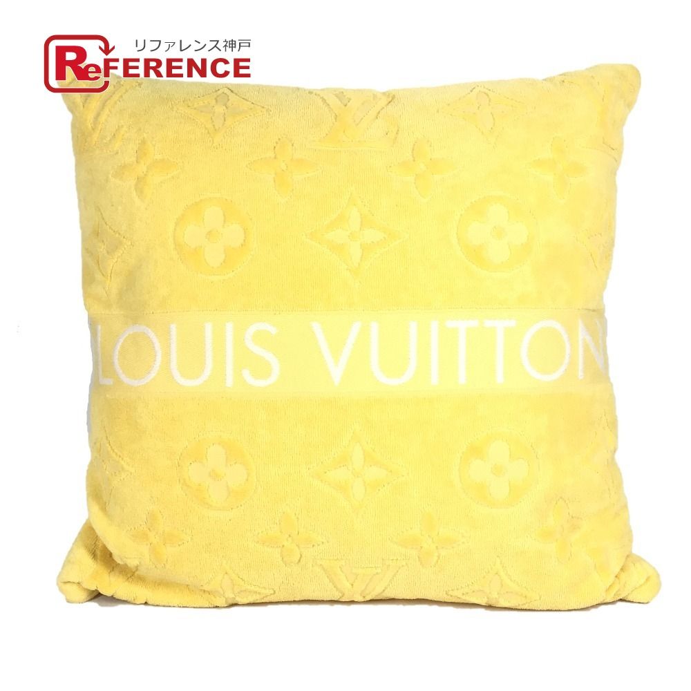 LOUIS VUITTON ルイヴィトン クッション LV バケーション モノグラム M 78482 コットン イエロー