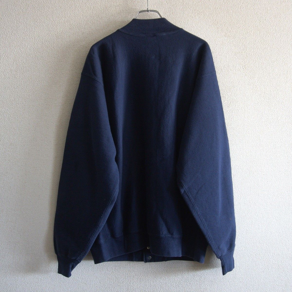 美品/USA製】CHAMPION【90s スナップ カーディガン】L ネイビー