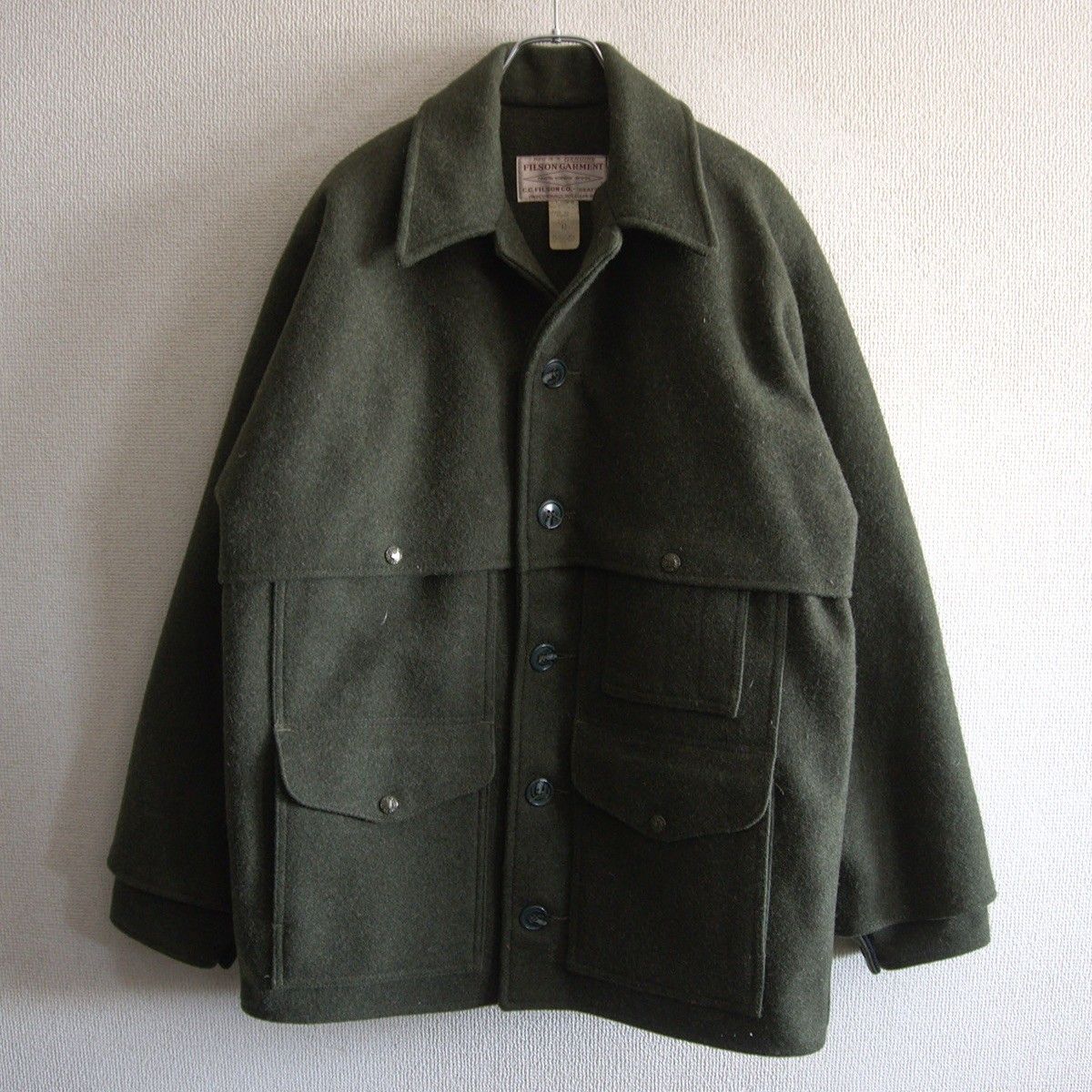 美品】FILSON【ダブルマッキーノ クルーザー ジャケット】40 カーキ