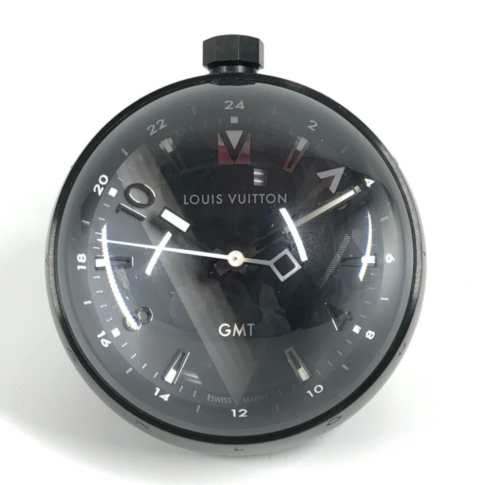 LOUIS VUITTON ルイヴィトン 置時計 タンブール GMT タンブールGMT