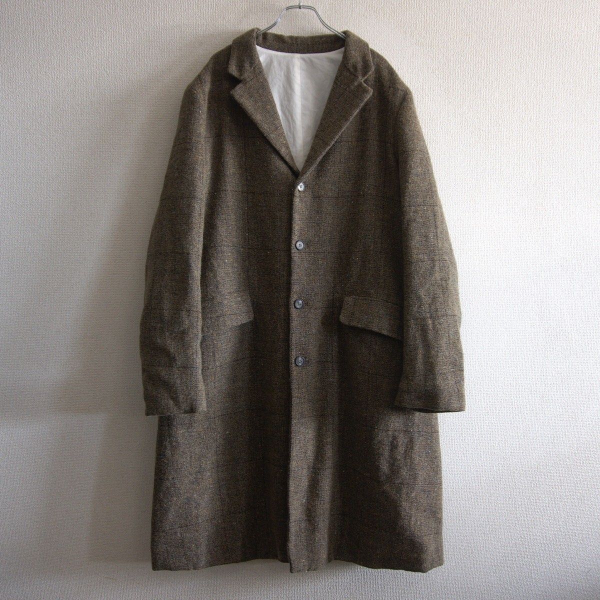 美品】bergfabel【ウール ファーマー コート】50 イタリア製